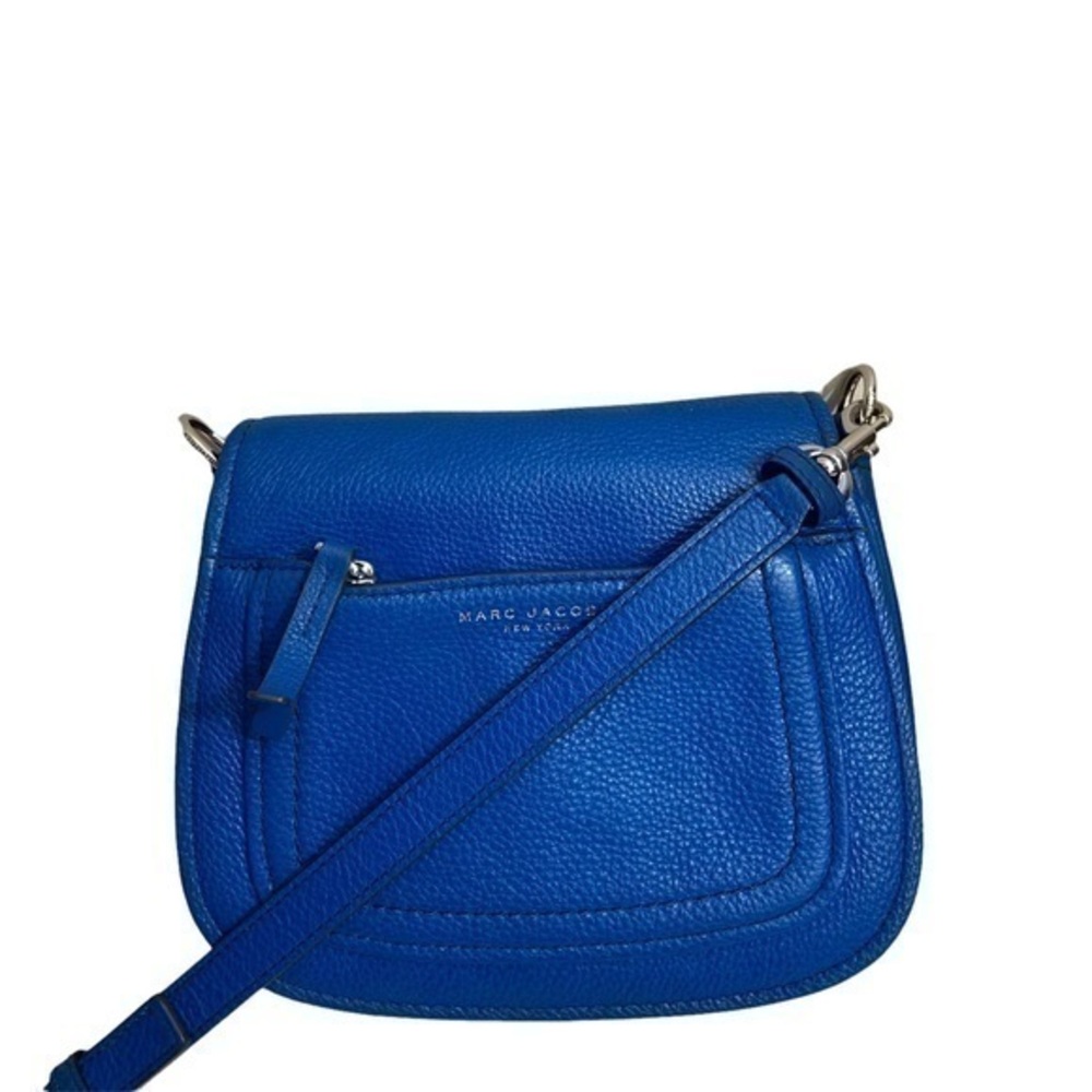 Marc jacobs flap bag blue leather